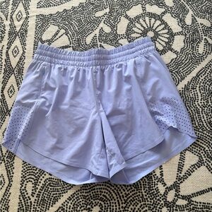 Athleta Purple Athletic Shorts Lightweight Moisture-Wicking - Hustle 4.5” short